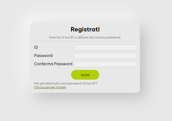 Immagine di esempio registrazione